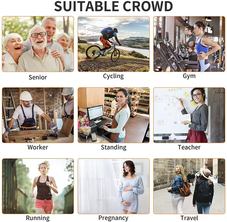 Chaussettes de Compression Médicales 15-20 mmHg – Anti-Varices, Sans Orteils, Unisexe